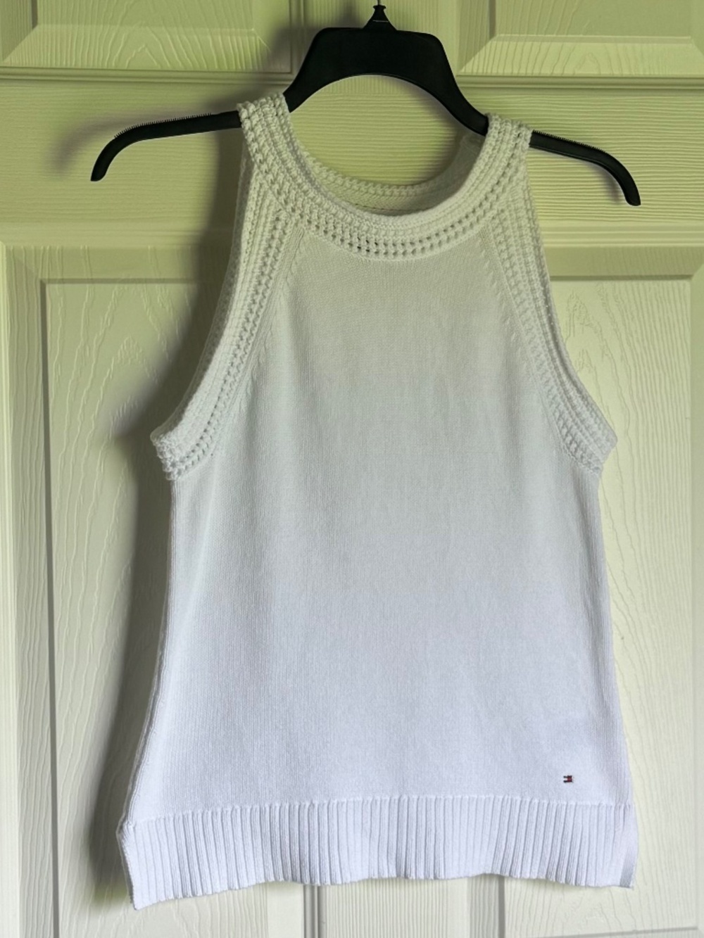 Tommy Hilfiger White Knit Tank Top S/P